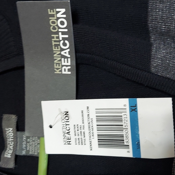 NWT Kenneth Cole Sweater XL Black and Grey - Picture 3 of 3